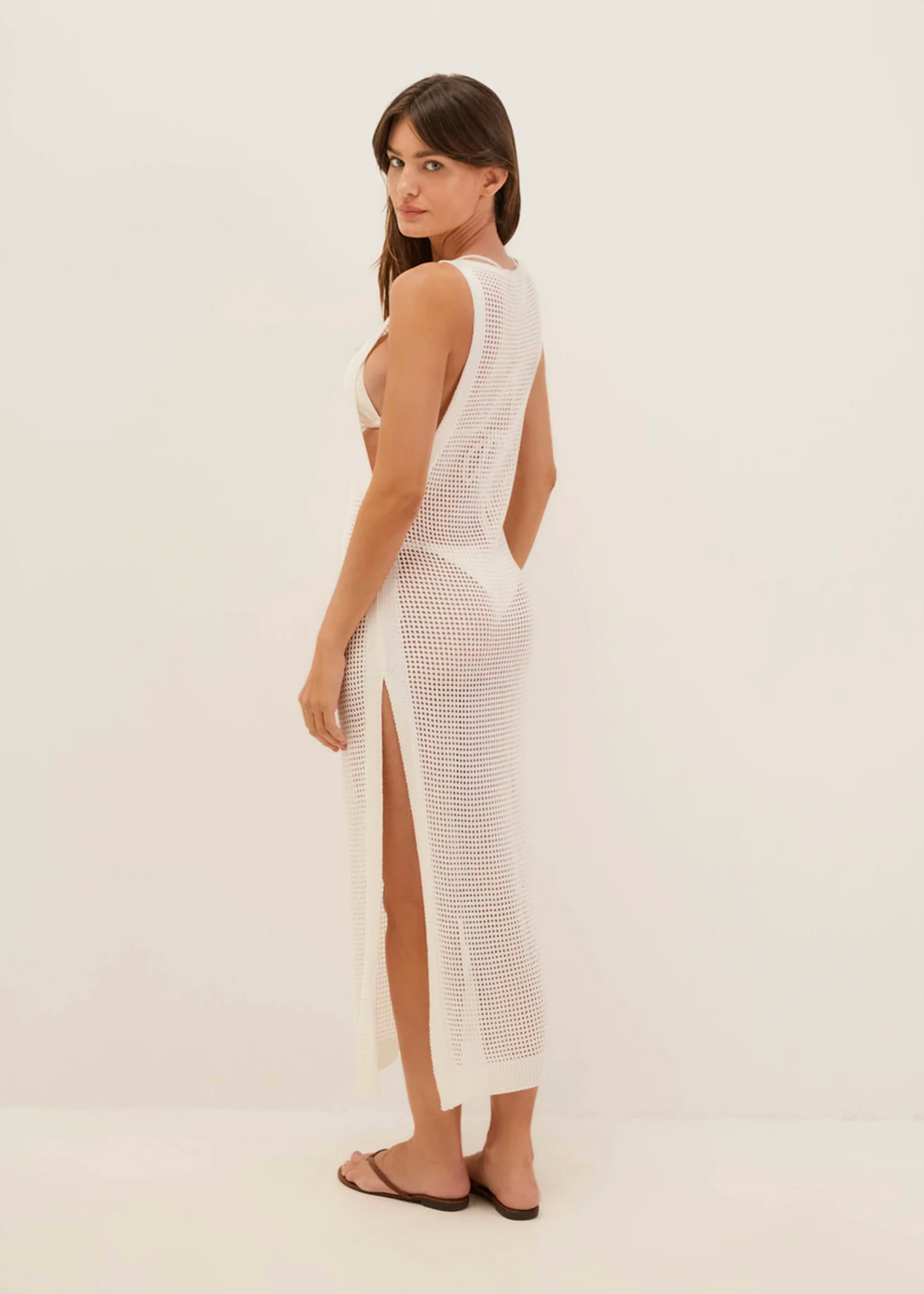 VIX Vix Knit Hanna Cover UP White