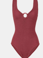 Hunza  G Hunza G Coverage Swimwear Metallic Rosewood