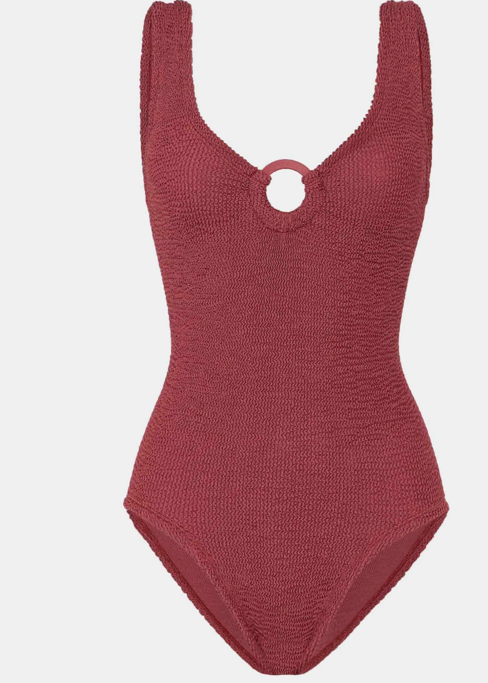 Hunza  G Hunza G Coverage Swimwear Metallic Rosewood