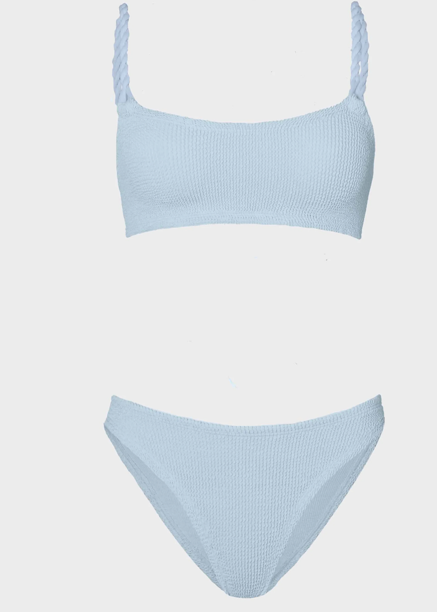 Hunza  G Hunza G Phoebe Bikini Metallic Blue One Size