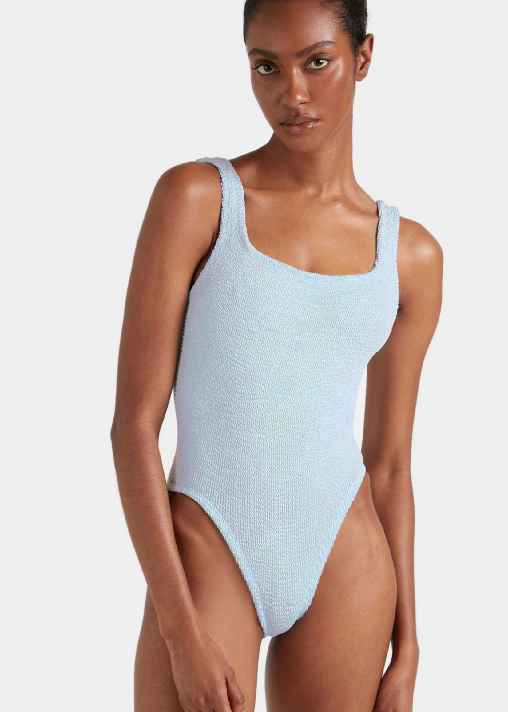 Hunza  G Hunza G Square Swimwear Metallic Blue