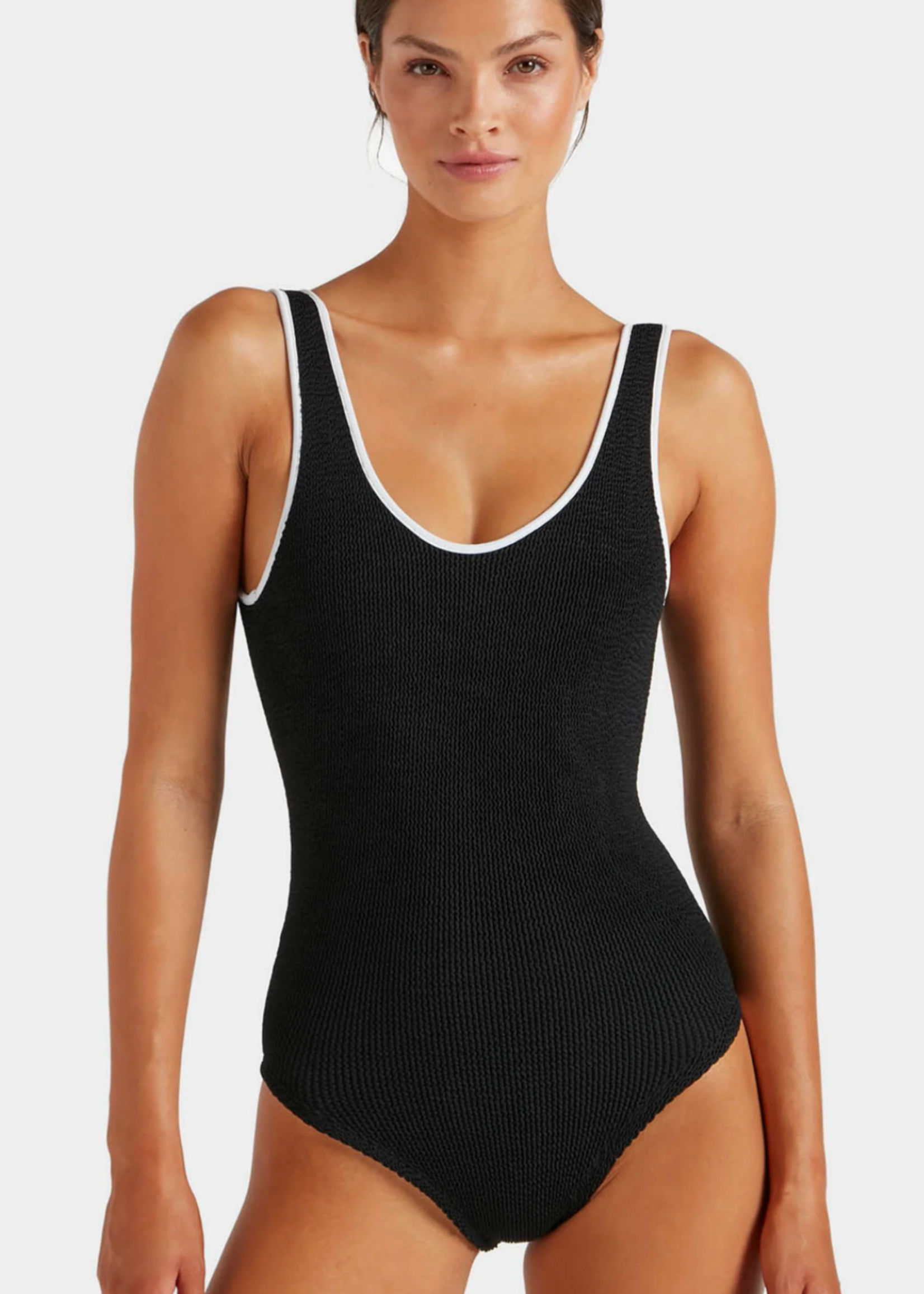 Hunza  G Hunza G Coverage Faye One Piece Black