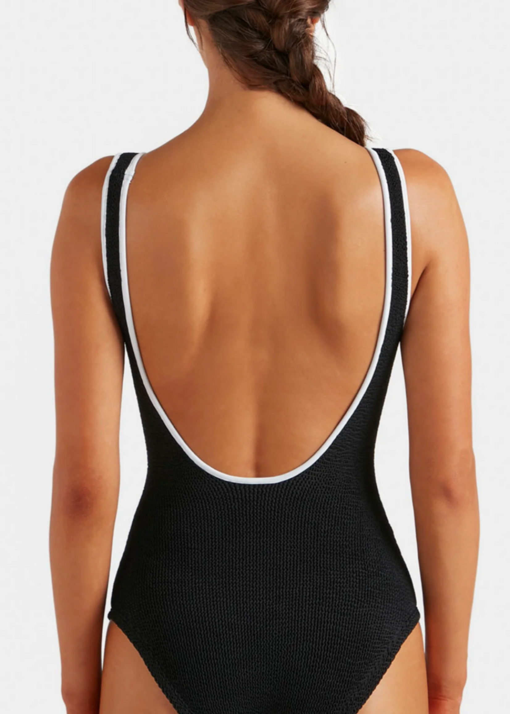 Hunza  G Hunza G Coverage Faye One Piece Black