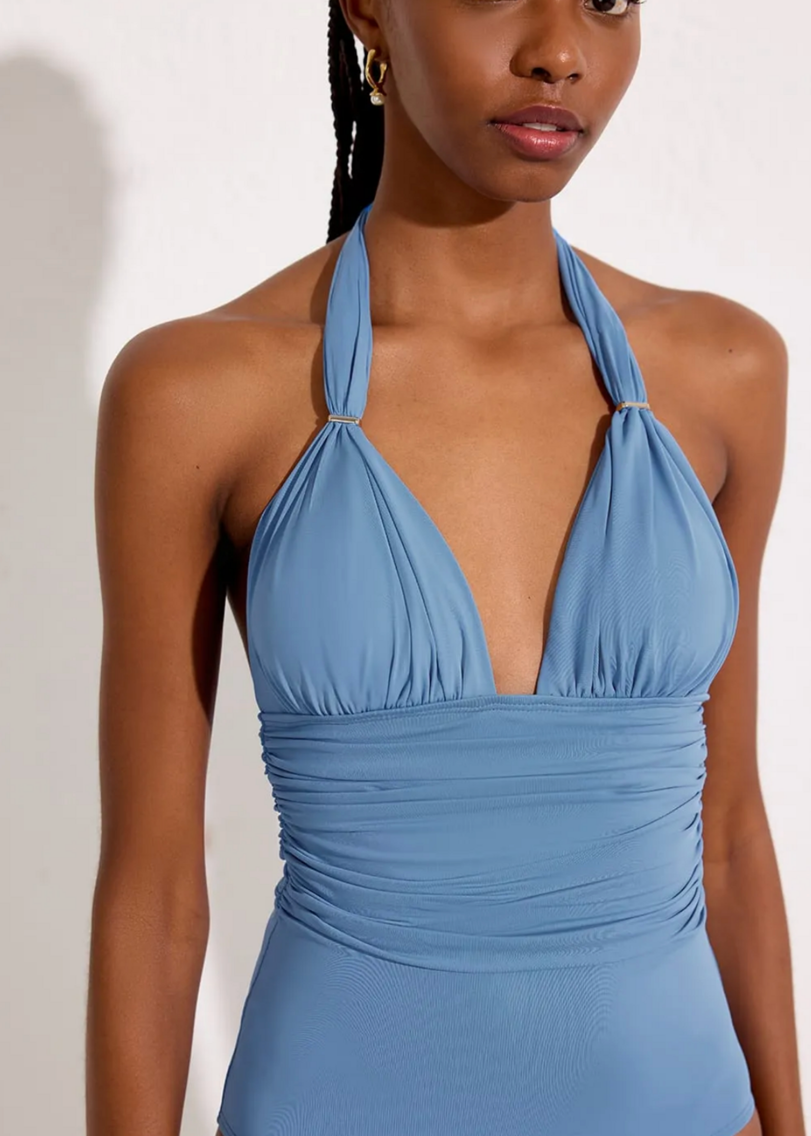 Lenny Halter One Piece Essensials Lake Blue