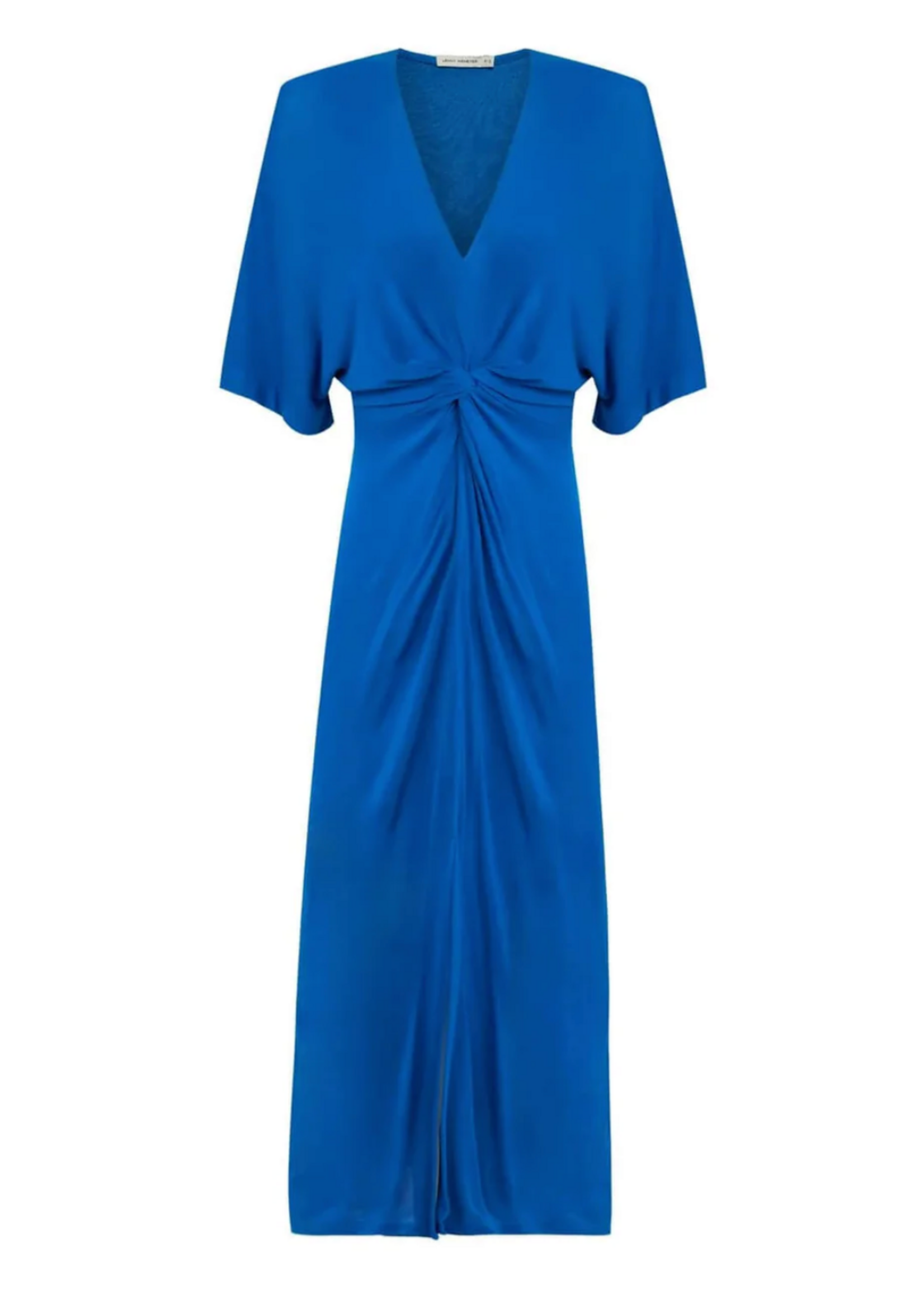 Lenny Twisted Knitted Dress Lake Blue