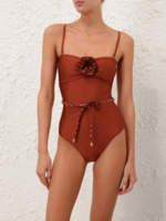 Zimmermann Zimmermann Indra Studded Flower One Piece