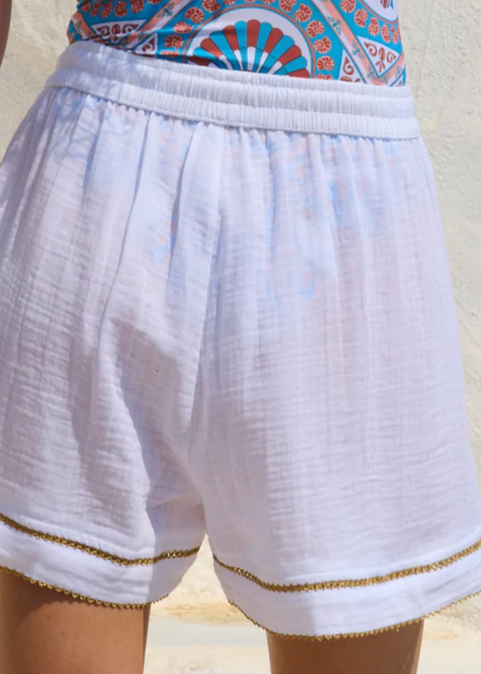 Paolita White Fonda Shorts