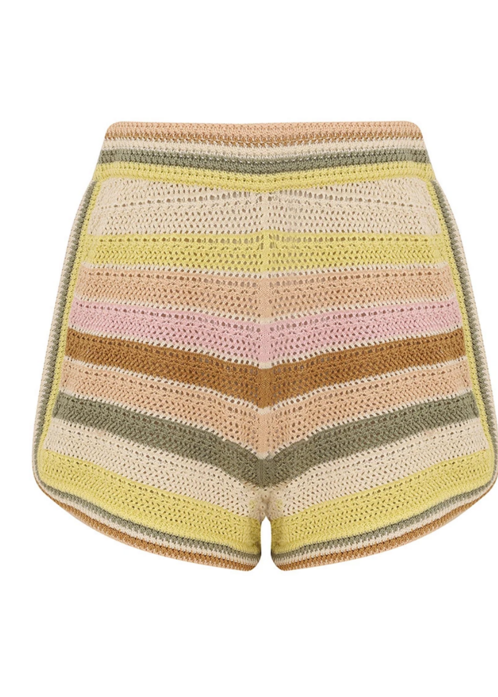 Zimmermann Zimmermann Indra Stripe Crochet Short Multi
