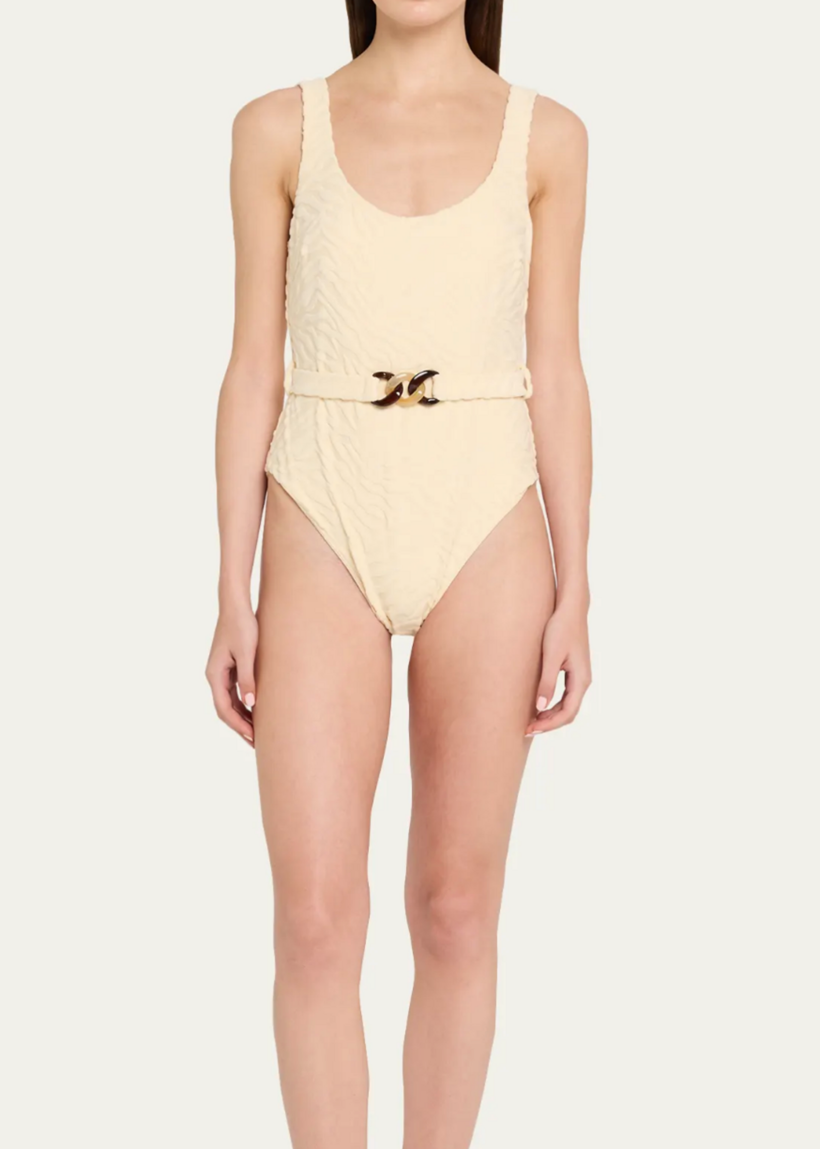 Zimmermann Zimmermann Indra Textured Scoop One Piece