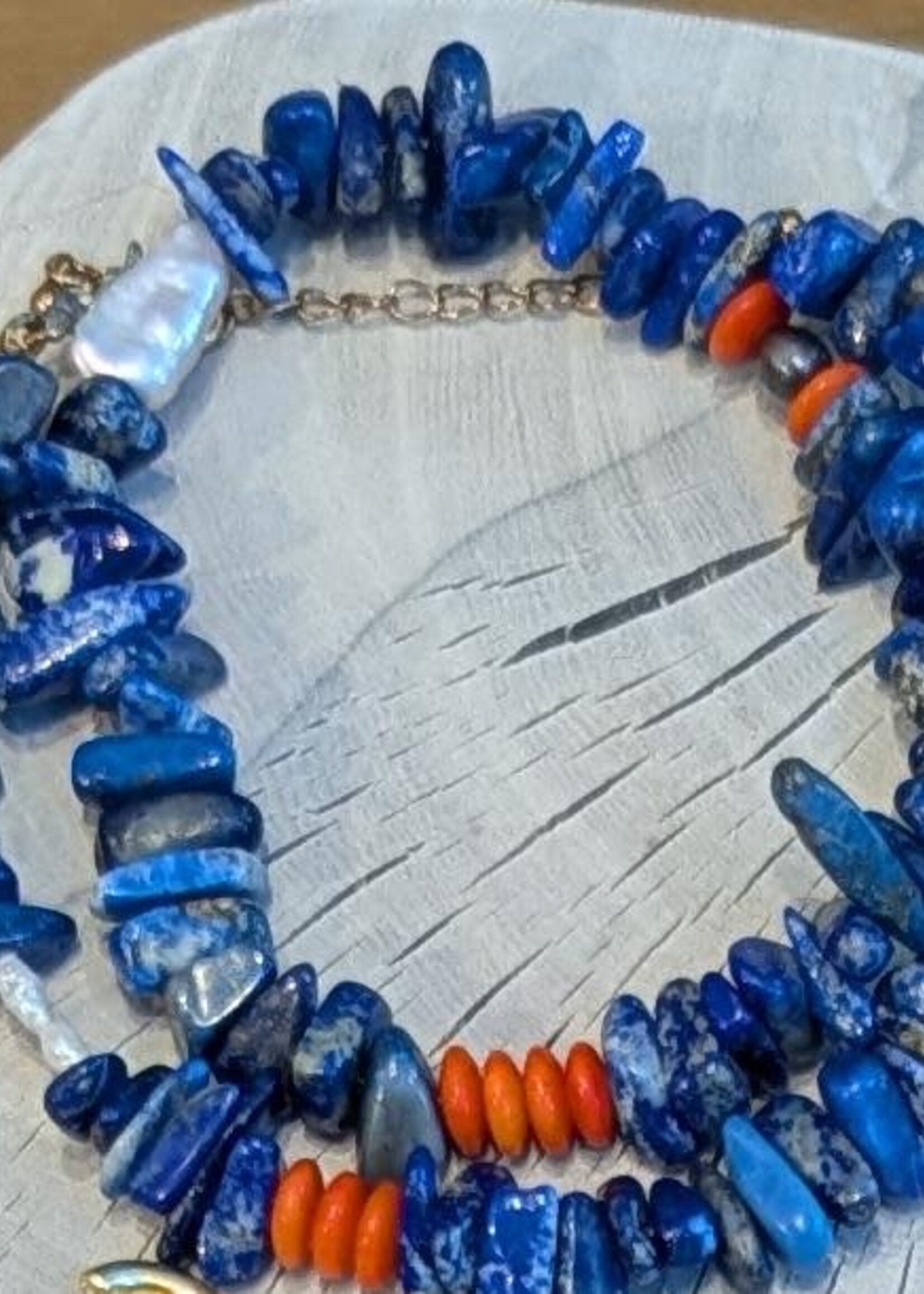 Azurvakii Azurvakii Collar Blue/Orange