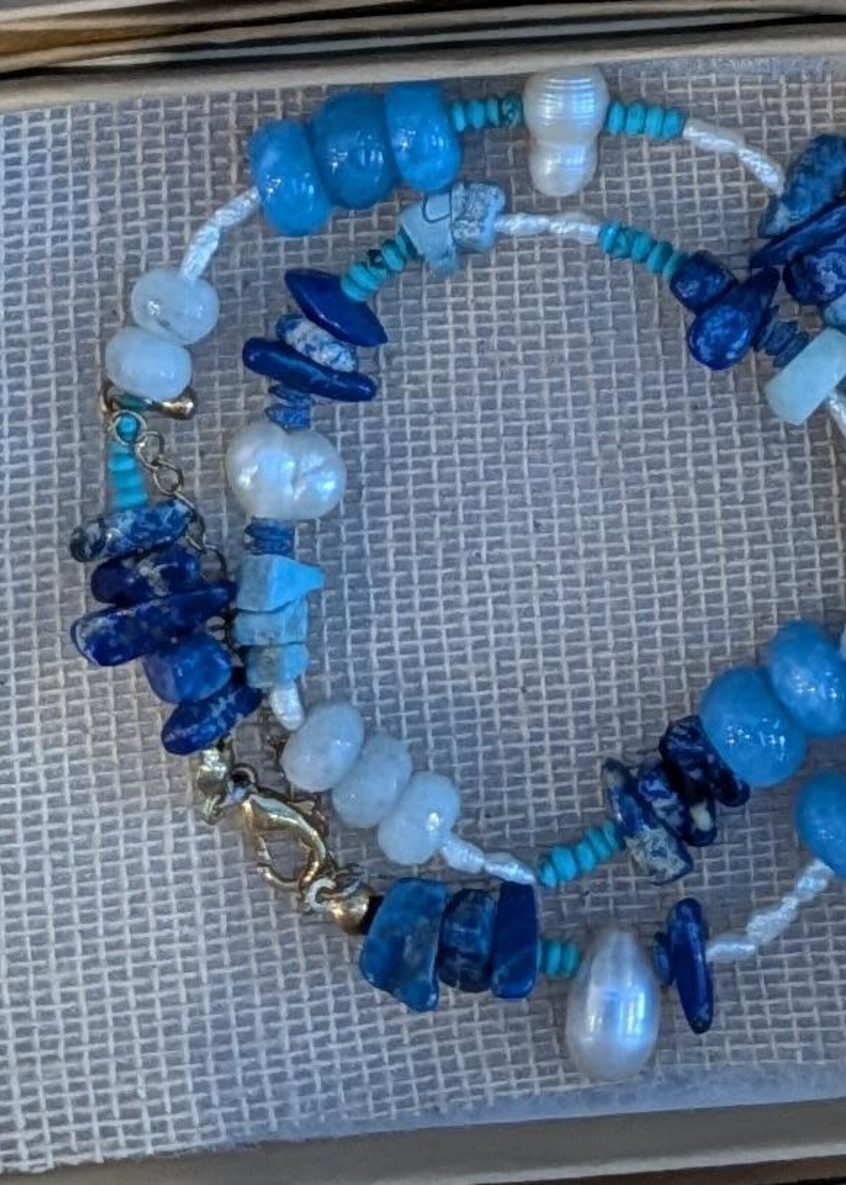 Azurvakii Azurvakii Collar Blue/White
