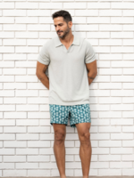Onia  Men Onia Men Boucle Knit Johnny Polo Muted Sage