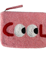 THE JACKSONS The Jacksons Cool Big Eyes Pink Beaded Purse