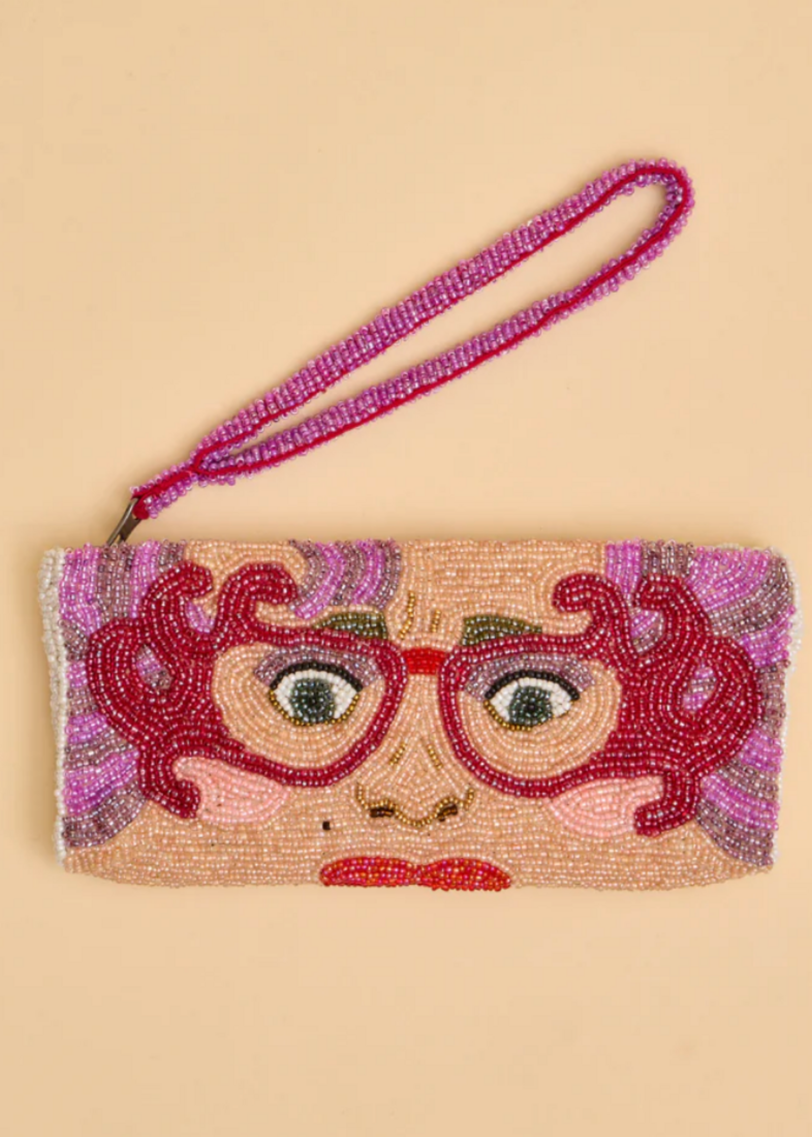 THE JACKSONS The Jacksons Dame Edna Lunette Beaded Clutch