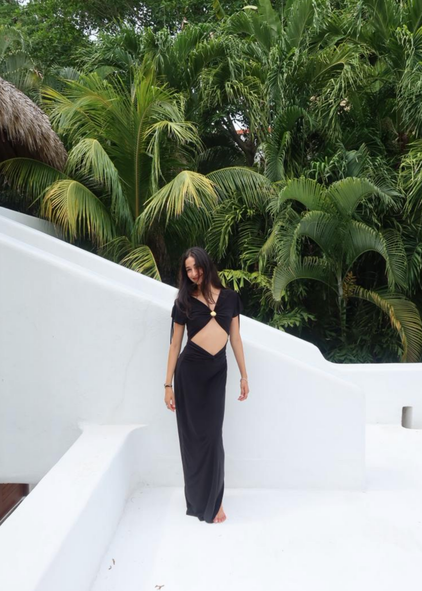 AMAR ABIERTO Amar Abierto Vestido Arrecife Negro XS/S