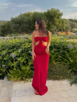 AMAR ABIERTO Amar Abierto Vestido Gitano Rojo M/L