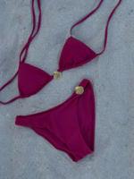 AMAR ABIERTO Amar Abierto Bikini Set Arrecife Rosa