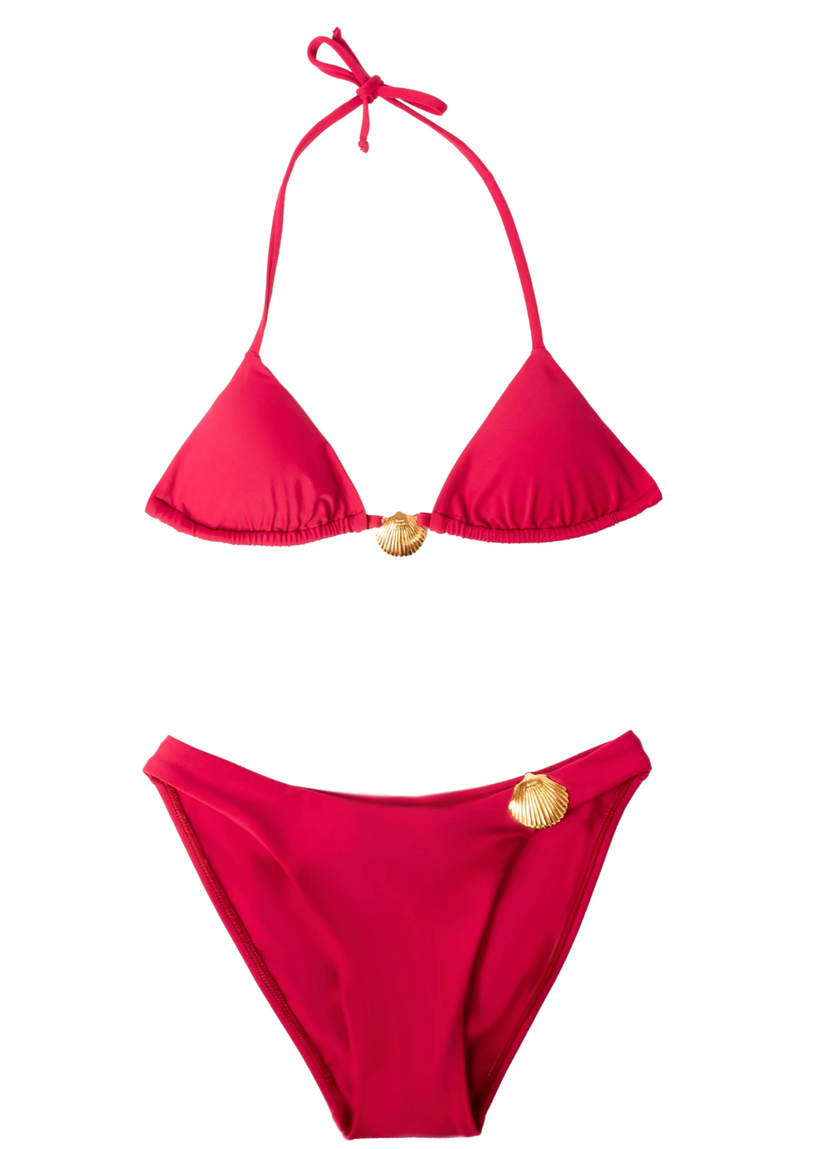 AMAR ABIERTO Amar Abierto Bikini Set Arrecife Rosa