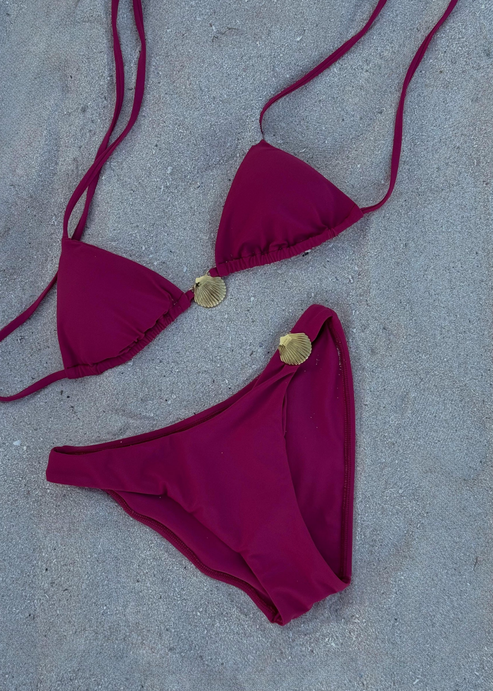 AMAR ABIERTO Amar Abierto Bikini Set Arrecife Rosa