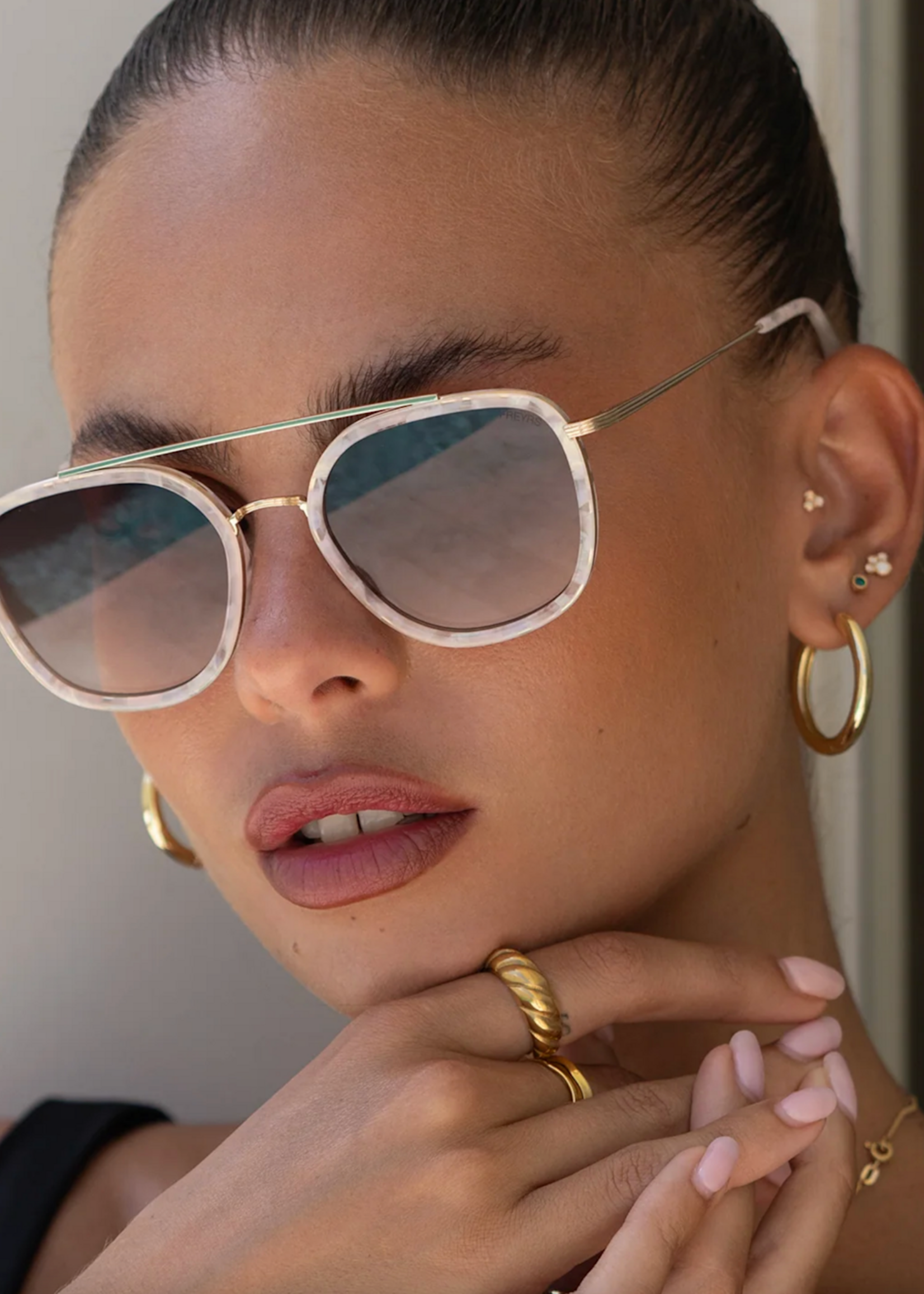 Freyrs Freyrs Sunglasses Weston Ligth Pink/Brwn