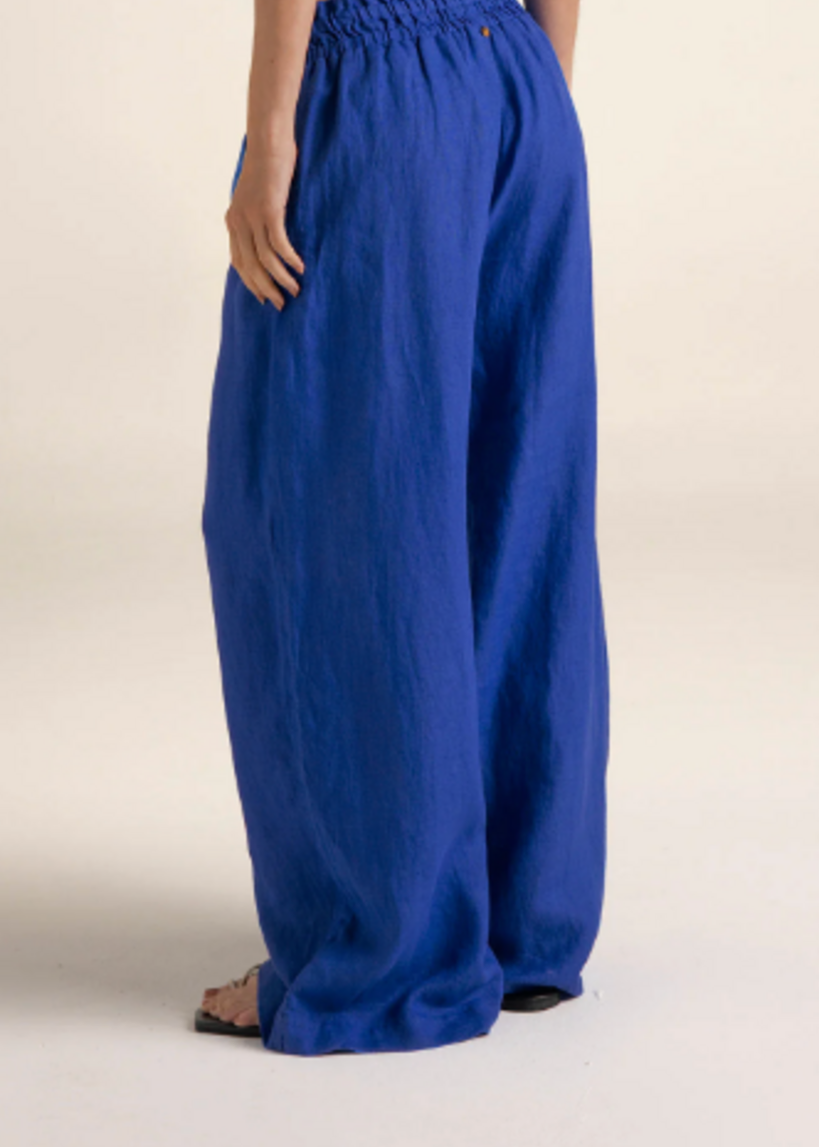 Touche Pantalon Con Cintura Azul