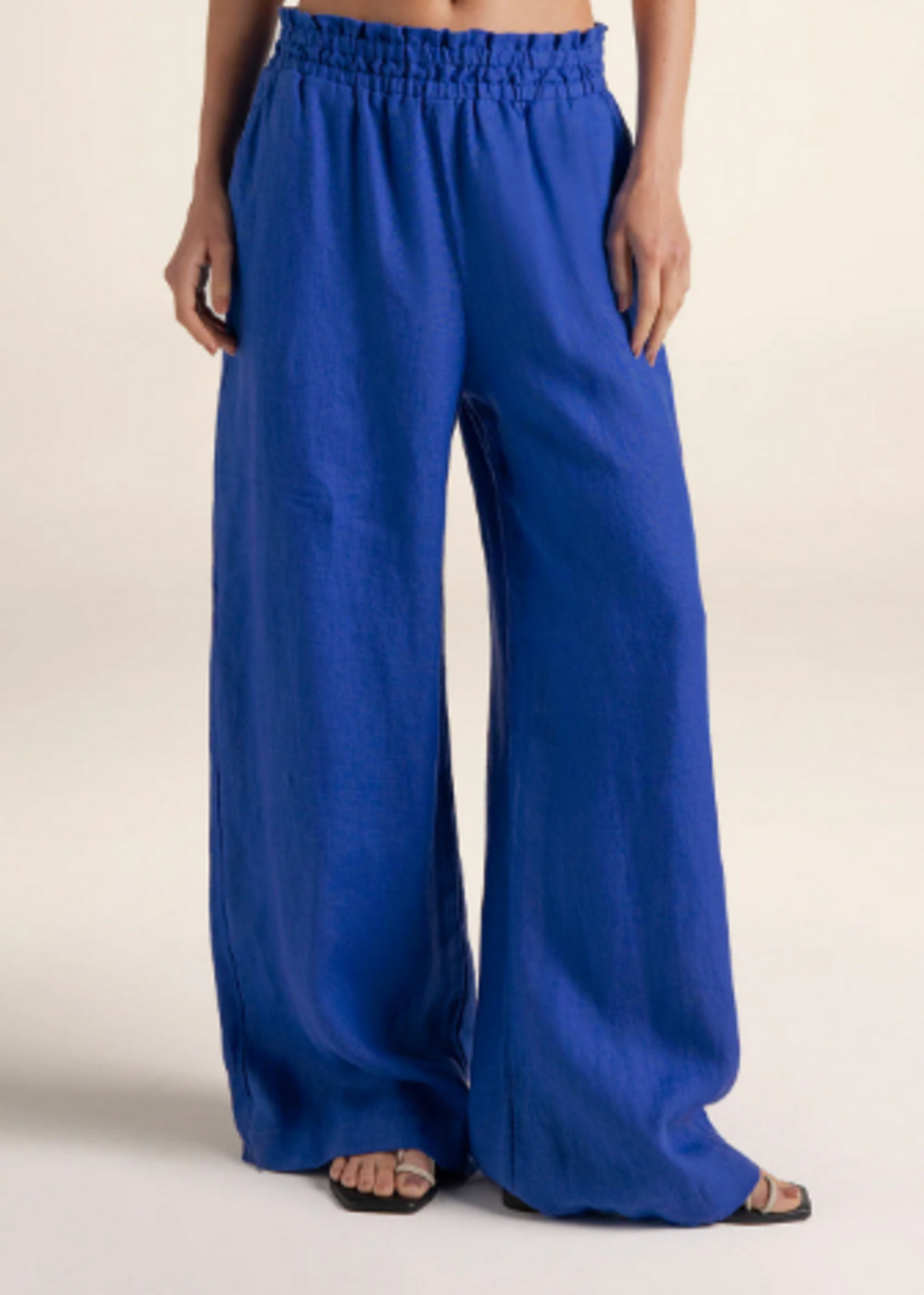 Touche Pantalon Con Cintura Azul