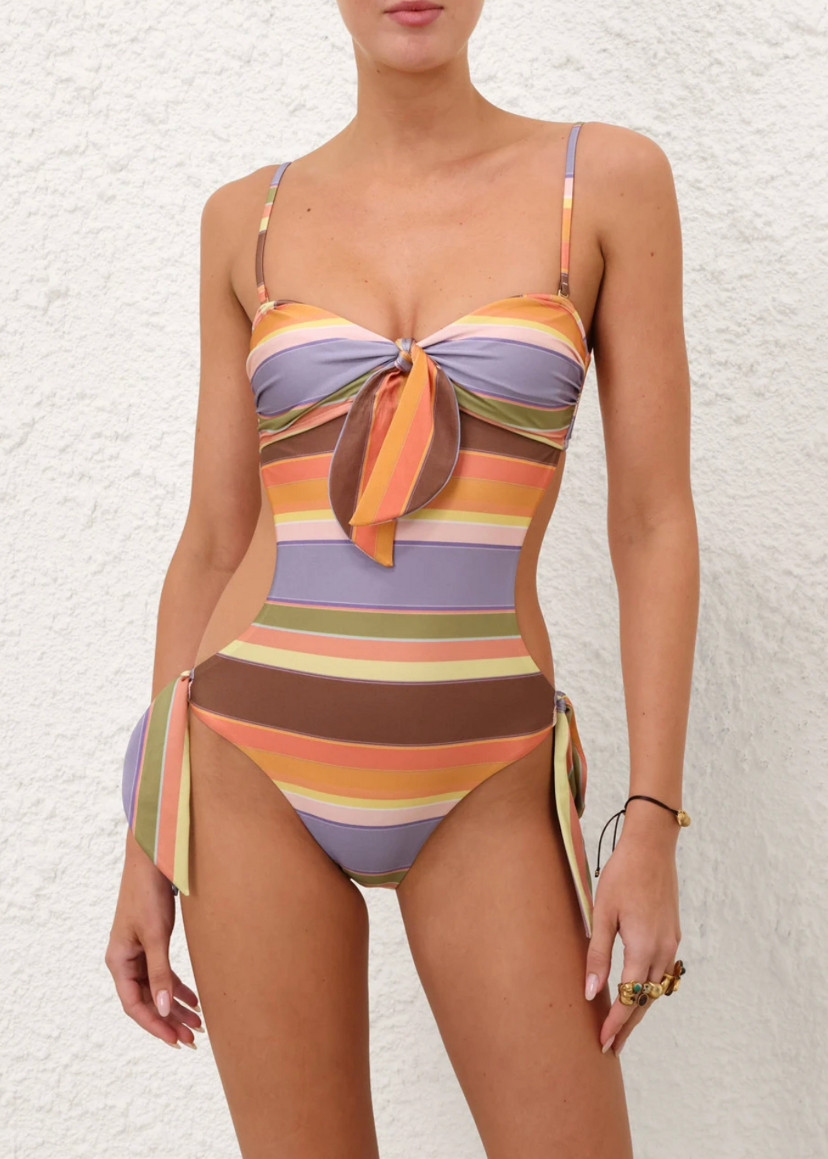 Zimmermann Zimmermann Solstice Scarf Tie One Piece Multicolor