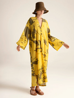 Touche Cover Up Largo Estampado Amarillo XS