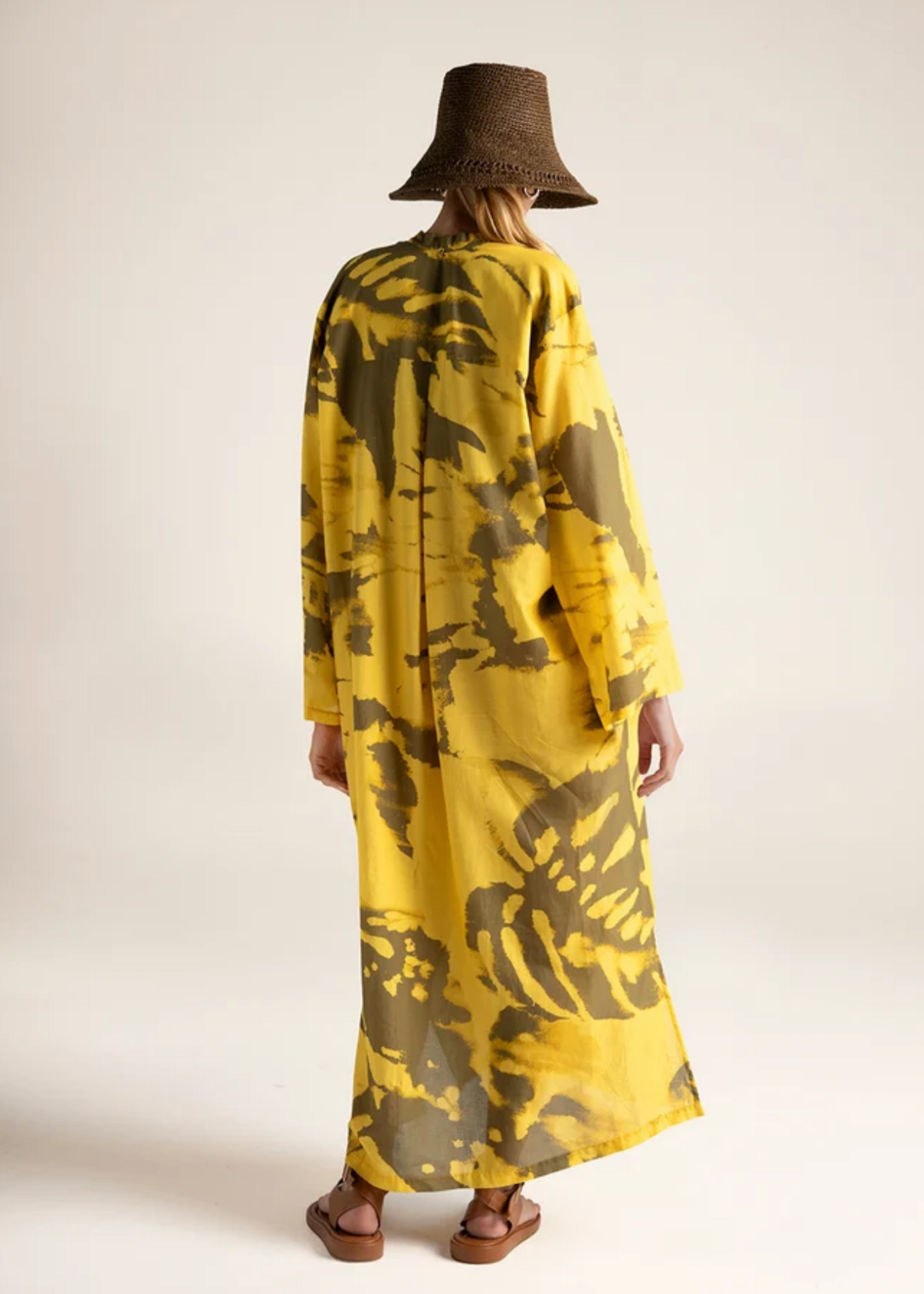 Touche Cover Up Largo Estampado Amarillo XS