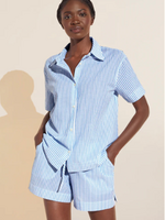 Eberjey  Sandwashed Cotton Short PJ Set L