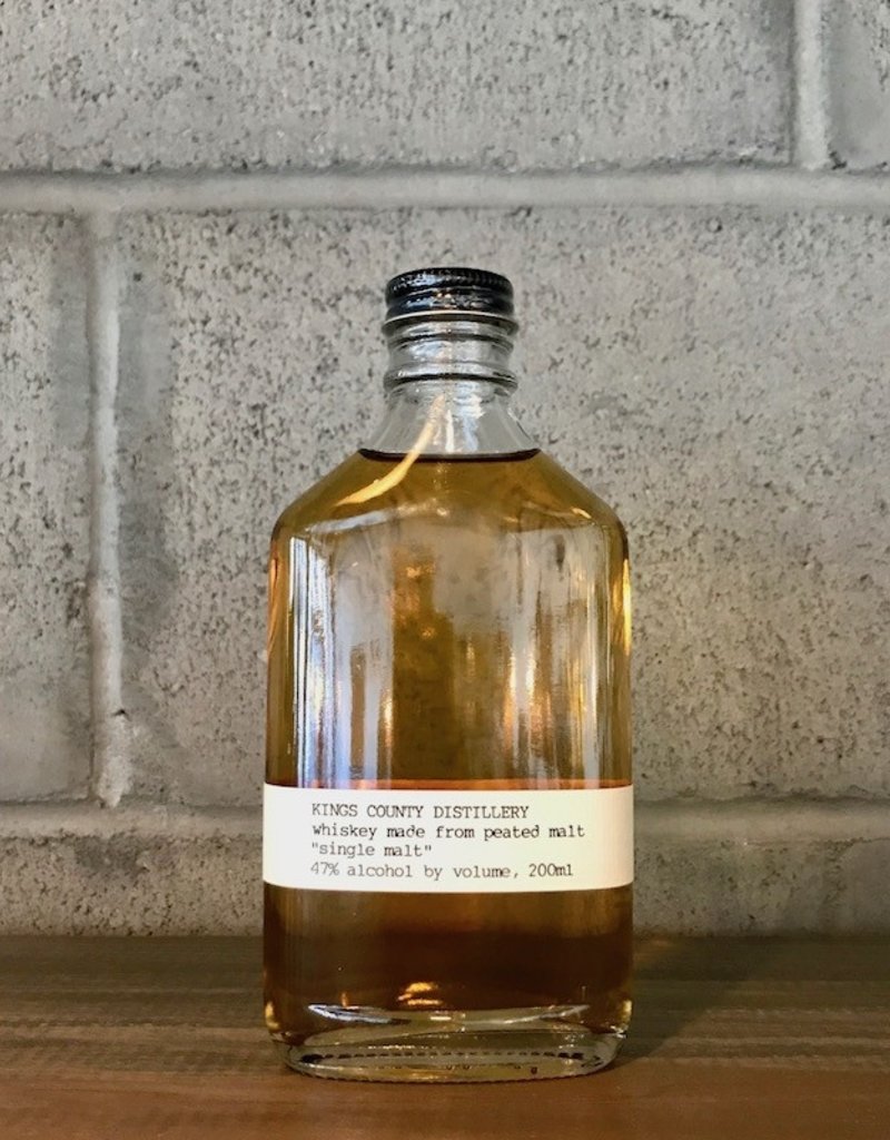 Kings County Distillery, American Whiskey Peated Single Malt - 200mL