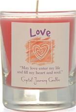 Herbal Magic Glass Votive- Love