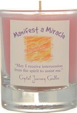 Herbal Magic Glass Votive- Manifest a Miracle