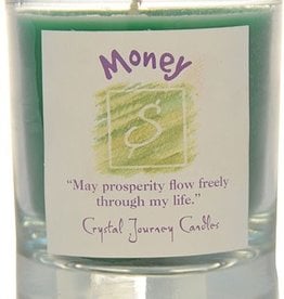 Herbal Magic Glass Votive- Money