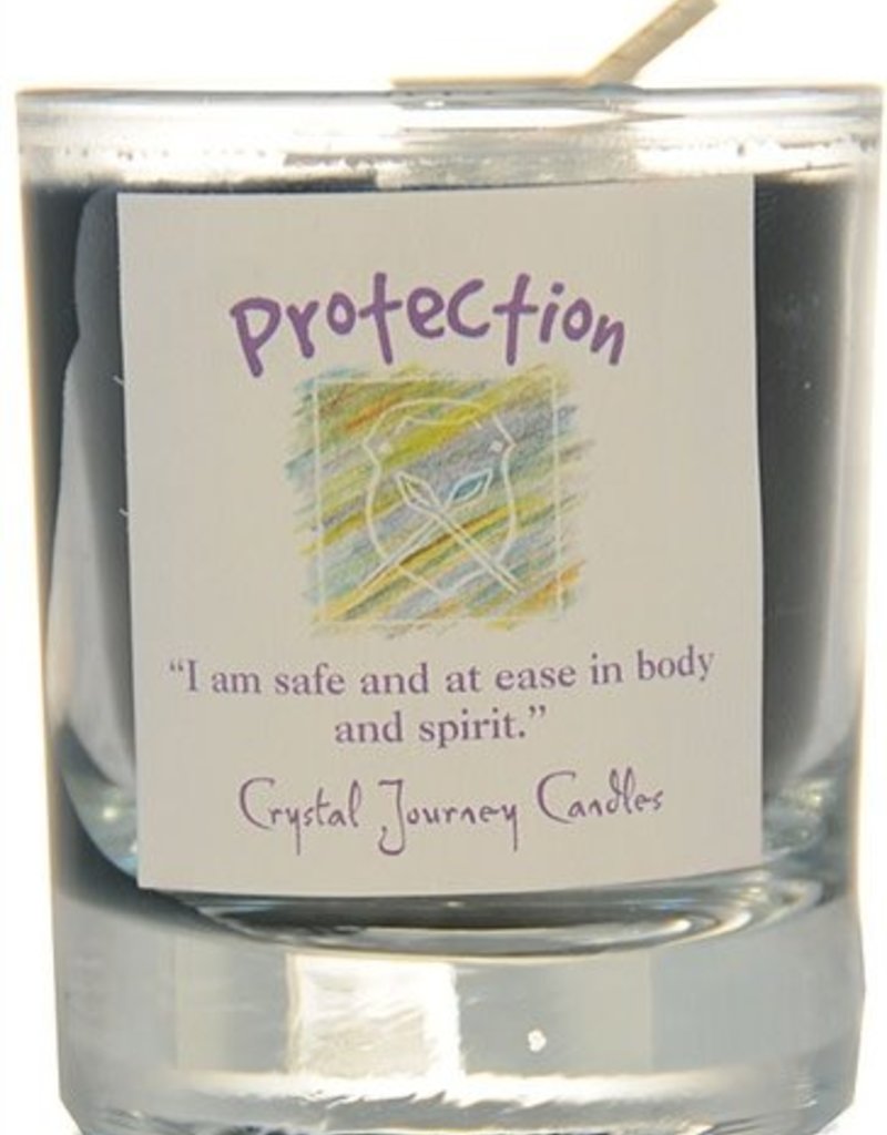 Herbal Magic Glass Votive- Protection