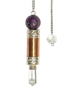 Pendulum - Copper with Amethyst Sphere Wand