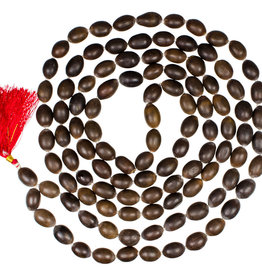 Mala - Dark Lotus Seed with Red Tassel