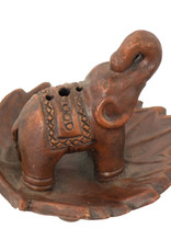 Elephant Ceramic Terra Cotta Incense Holder