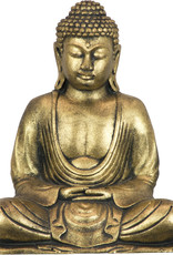 Statue - Meditating Buddha Golden Polyresin
