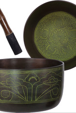 Singing Bowl - Embossed - Five Dhyani Buddhas