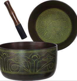 Singing Bowl - Embossed - Five Dhyani Buddhas