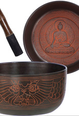 Singing Bowl - Embossed - Medicine Buddha