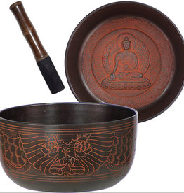 Singing Bowl - Embossed - Medicine Buddha