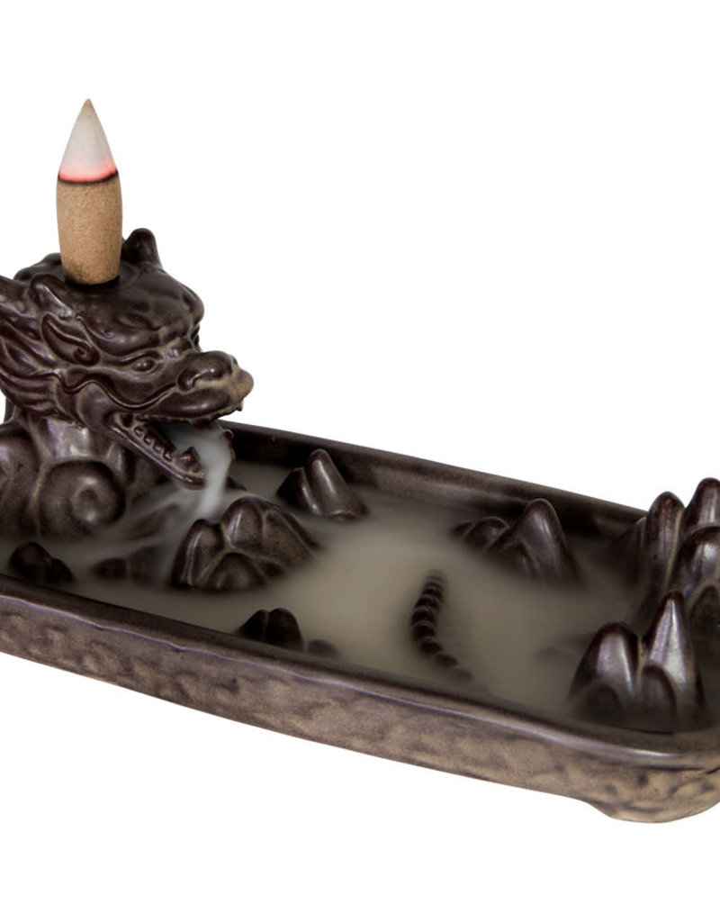 Incense Holder - Ceramic Backflow - Dragon Head