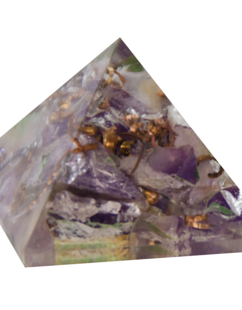 Orgone Pyramid - Amethyst - Crown Chakra