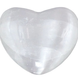 Selenite White Heart - 3 inches