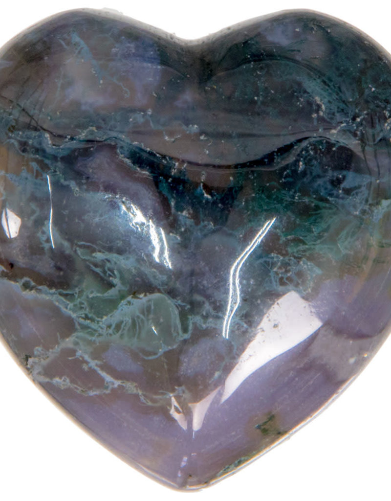 Moss Agate Heart