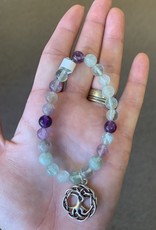 Bracelet - Fluorite with Happiness Tree of Life