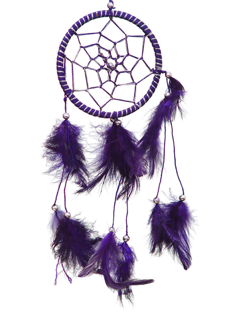Dream Catcher - Purple Feathers - Small