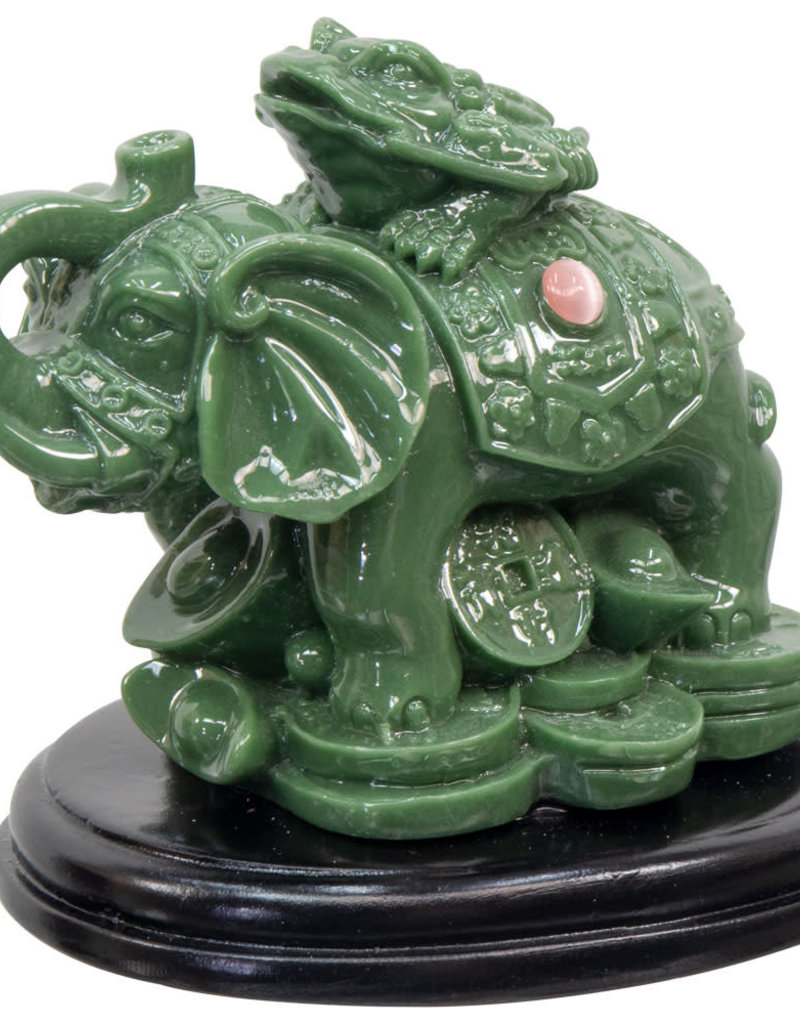Statue - Prosperity Elephant - Feng Shui - Jade